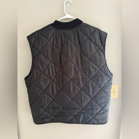 Berne Apparel Black Quilted Puffer Vest Mens SZ 2XLR Full Zip Pockets Outerwear - Picture 7 of 9